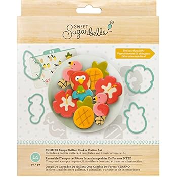 American Crafts 377227 AMC Sugarbelle Summer Cookie Cutter Shifter Set