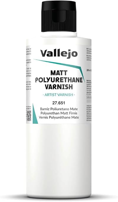 Vallejo Polyurethane Matt Varnish 200ml Water Based Acrylic Paint Protection