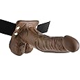Pipedream Products Pipedream Fetish Fantasy 7 Hollow Strap On with Balls Brown