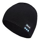 Shnmin Bluetooth Beanie Hat for Men Women Wireless Knit Music Cap Built-in Microphone