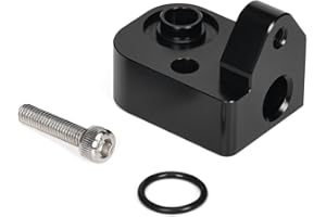 JADSOrBoBi MAP Sensor Spacer Kit Compatible with 2017-2024 Chevy Silverado GMC Sierra 2500HD 3500HD 6.6L Diesel, Billet Aluminum, Black Anodized