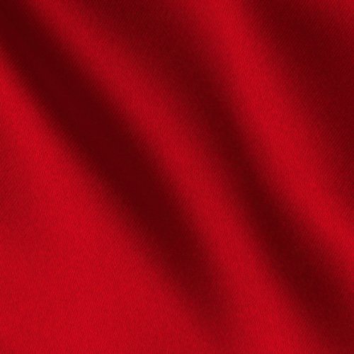 Ben Textiles Bridal Satin Red Fabric by The Yard, Red