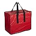 ProPik Christmas Ornaments Storage, Holiday Accessories Bag Tear-Proof Tarp 18 X 10 X 15 with Handles and Full Length Zipper (Red)