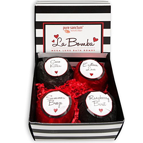 Bath bombs gift set - luxury bath fizzies - lush size 6…