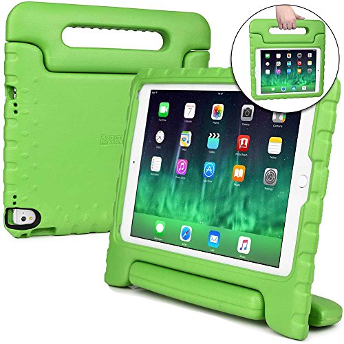 Apple iPad Air 2 case for kids, iPad Pro 9.7 kids case [SHOCK PROOF KIDS IPAD CASE] COOPER DYNAMO Kidproof Child iPad Cover for Boys Girls Toddlers | Kid Friendly Handle Stand, Screen Protector, Green