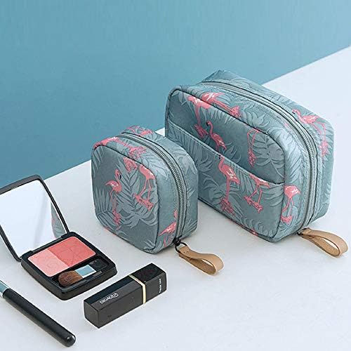 Mini Makeup Bag 2pcs Cosmetic Bag Travel Toiletry Bag Waterproof Accessories Organizer for Women (Pink) 7 Mini Makeup Bag 2pcs Cosmetic Bag Travel Toiletry Bag Waterproof Accessories Organizer for Women (Pink)
