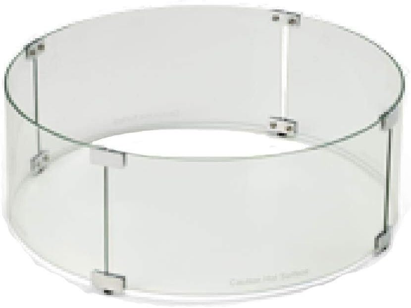 Amazon Com Jur Global Round Fire Pit Glass Wind Guard 23