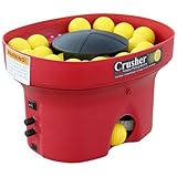 HEATER SPORTS Crusher Mini-Ball Fastball and Curveball Pitching Machine With Metal Tripod