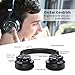 Active Noise Cancelling Bluetooth Headphones, iDeaUSA Wireless Headphones with Microphone Over Ear Headphones for TV, Airplane, HiFi Stereo Sound - Black