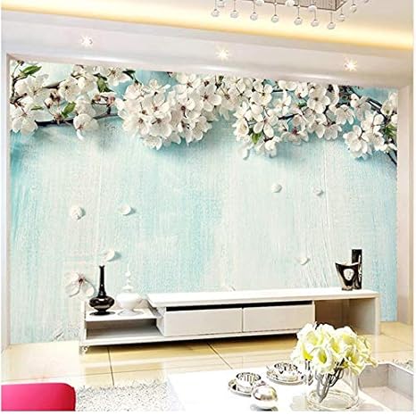 Téléchargement gratuit Images Hyf Papiers Peints Muraux 3d Home Decor Bleu Clair Fleur Blanche actualisé salutations
