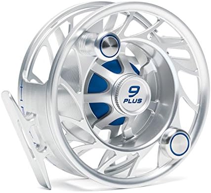 Hatch Finatic 9 Plus Large Arbor Fly Reel - Clear/Blue - Free Overnight Shipping