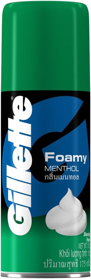 Gillette foamy Menthol shaving Cream 175g (047400247307)