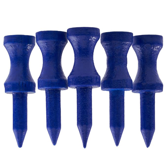 100 PCS Bamboo Golf Tees | Multiple Colours & Sizes | Eco Friendly & Sustainable Bamboo Golf Tees (38mm Castle Royal Blue) — image 1