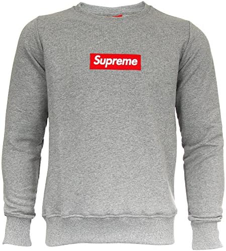 Supreme Italia SUFE 1103 Men's Sweatshirt Pullover with Patch Logo White Dope Skate Streetwear Fashion