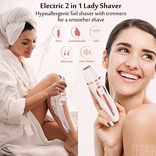 Electric Razor for Women, EESKA Women Razors for Shaving Cordless 2in