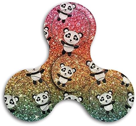 Fidget Spinner Glitter Panda Tri-Spinner Fidget Toys For Adult And Kids