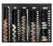 Nadex Coin Handling Tray | Bank Teller and Change Counter Coin Counting and Sorting Tray with 6 Compartments for U.S. Coins with Cover - 32 Coin Wrappers Included (Black) primary
