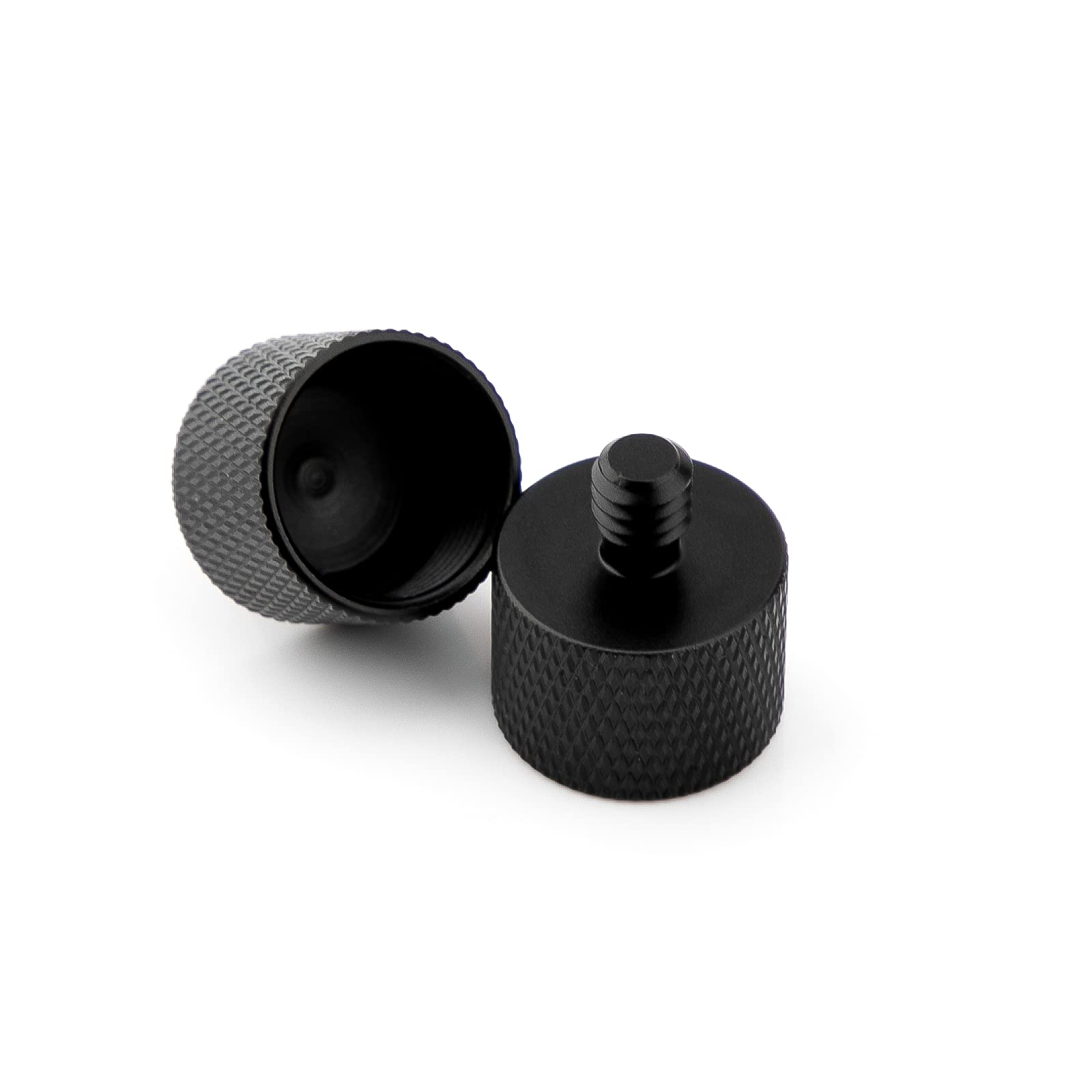 SAVITA 2pcs Mic Foot Adapter 5/8 to 1/4 Tripod Screw Adapter for Camera Monitor Microphone Stand