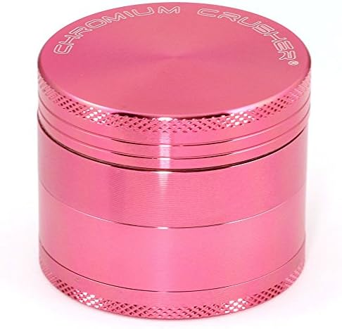 Chromium Crusher 1.6 Inch 4 Piece Tobacco Spice Herb Grinder - Pink