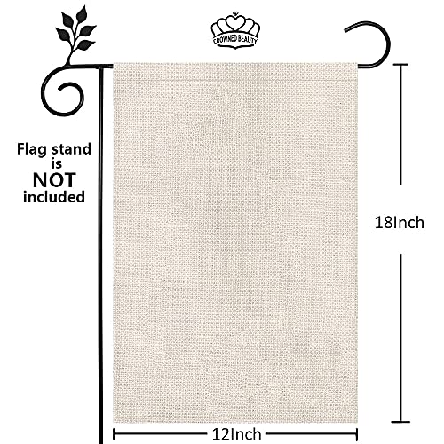 CROWNED BEAUTY Fall Garden Flag Thanksgiving Gnomes Pumpkin 12×18 Inch Double Sided Vertical Yard Seasonal Holiday Outdoor Decor CF260-12