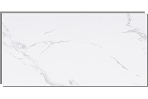 Dumawall+ Waterproof Wall Tiles, Easy-to-Install, Tongue & Groove System, UV Resistant, Strong & Durable | No Grouting, Cut with Hand Tools, Santorini Marble (10 Pack)