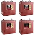 Trojan T-145 6V 260Ah Flooded Lead Acid GC2 Deep Cycle Battery x4