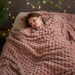 NEWCOSPLAY Super Soft Queen Blanket Pink Premium