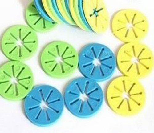 YOYOSTORE 10 Pcs Mix Color Socks Stockings Hose Clip Holder Organizer Rack Laundry Supplies - Thumbnail 6
