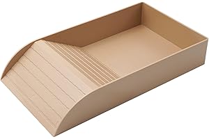 MACGOAL Reptile Tortoise Turtle Feeding Dish with Ramp and Basking Platform, Plastic, 14.17 in L x 7.87 in W x 2.44 in H