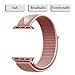 Yunsea Compatible for Apple Watch Band 38mm, New Nylon Sport Loop, with Hook and Loop Fastener, Adjustable Closure Wrist Strap, Replacement Band Compatible for iwatch, 38mm, Rose Pink