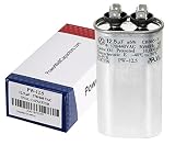 PowerWell 12.5 MFD uf 370 or 440 Volt Fan Motor Run Oval Capacitor PW-12.5/440 Condenser for Air Handler Straight Cool or Heat Pump Air Conditioner - Guaranteed to Last 5 Years