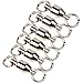 Sougayilang Rolling Barrel Swivel Stainless Steel Ball Bearing Swivels,Connector Solid Rings Fishing (Size0 Length: 0.55