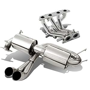 For Toyota MR2 Spyder 3" Dual Path Tip Catback+Manifold Header Exhaust ...