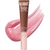 MCoBeauty - Highlight and Glow Beauty Wand - Buildable Liquid Highlighter - Radiant Pink Shade - Soft Pink with Cushion Applicator for Soft, Radiant Finish - Highlighters Makeup