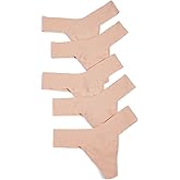 hanky panky Women's Breathe Natural Thong 5 Pack