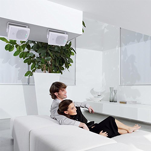 6 Dual+Waterproof+Outdoor+Speaker+System