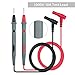 Neoteck 2 PCS 1000V/10A Professional Electronic Test Lead Kit Digital Multimeter Test Lead Probe Multimeter Probe Cable Wire Pen Red/Black Replacement