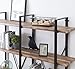 O&K FURNITURE Double Wide 5-Shelf Bookcase, Industrial Large Open Metal Bookcases Furniture, Etagere Bookshelf for Home & Office