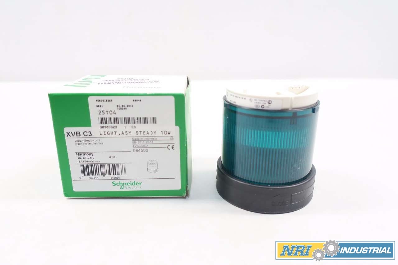 SCHNEIDER XVB C33 HARMONY GREEN STEADY STACK LIGHT 12-230V-AC 10W D535180: Amazon.com: Industrial & Scientific
