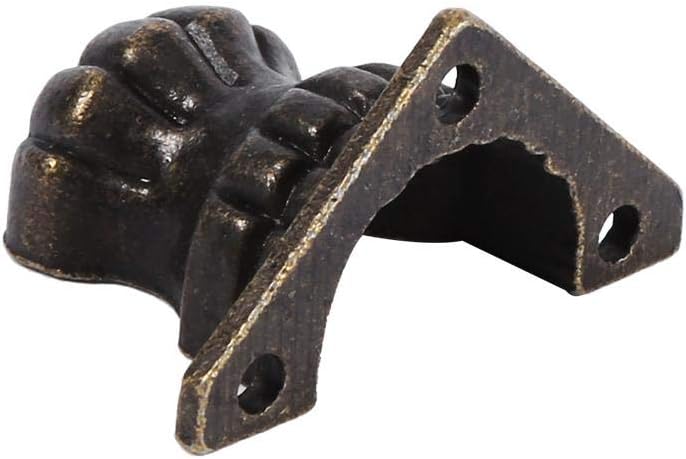 Fdit Retro Leg Corner Protector, Sturdy Zinc Alloy Construction, Easy Three Screw Installation, Versatile Antique Brass Decor - Image 5