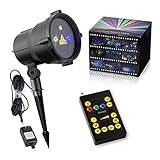 Tepoinn Christmas Laser Lights Waterproof Outdoor IP65 Star Projector with Wireless Remote Control for Seasonal Decoration,Wedding,Home Party,Garden,DJ Disco