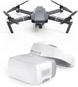 drone with camera and goggles