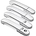8 PCs Mirror Polished Triple Chrome Plated Door Handle Cover 3M Adhesive Tape Stick On With Smart Key for 2004-2011 Nissan Versa / Tiida / Latio 2004-2009 Nissan Note
