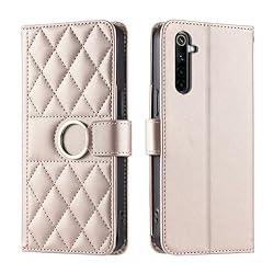 Lucyliy Compatible with Realme 6 Case Flip PU