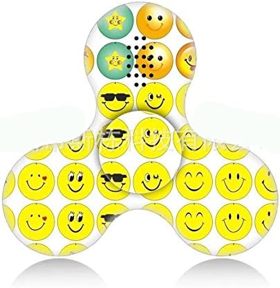 LED Fidget Spinner,Camouflage Wireless Bluetooth Speakers Fidget Hand Spinner Triangle EDC Focus Finger Toy For Kids&amp;Adults £¨Emoji Smile 1#£