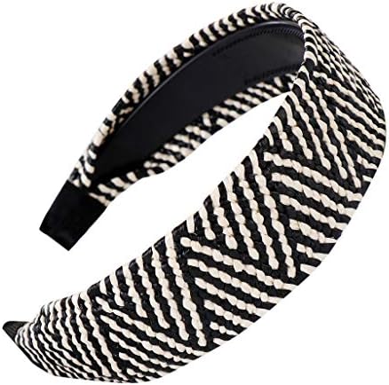 COM1950s Fashion Women Hairband Braid Straw Hairband Women Hair Head Hoop Sweet Girls Hair Headband Hairpin