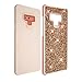 Samsung Galaxy Note 9 Glitter Shiny Bling Sequin Sparkle Diamond Hybrid Rubber Hard Crystal Heavy Duty Protective Phone Case Cover for Samsung Galaxy Note9 (Rose Gold)