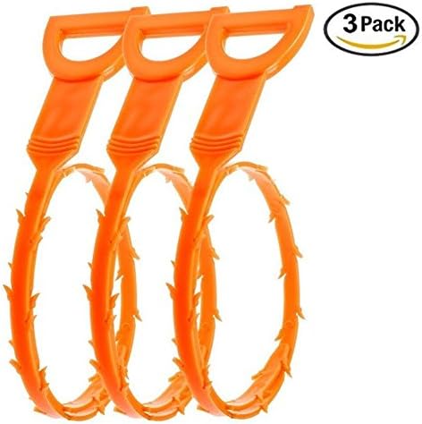 3 Pack 20 Inch Drain Snake, Forworld Hair Drain Clog Remover Cleaning Tool (3pcs)