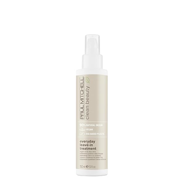 PAUL MITCHELL CLEAN BEAUTY EVERYDAY LEAVE-IN TREATMENT, LEAVE-IN CONDITIONER, DELIVERS HYDRATION, FOR ALL HAIR TYPES, 5.1 FL. OZ