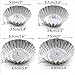 TXIN 20 Pack Egg Tart Aluminum Cupcake Cake Cookie Mold Pudding Mould Tin Baking Tool(L)